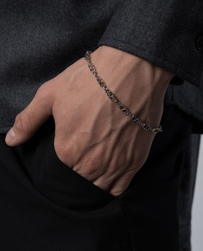 Valentino Сріблястий металевий браслет Vlogo Signature 5Y2J0S05MET