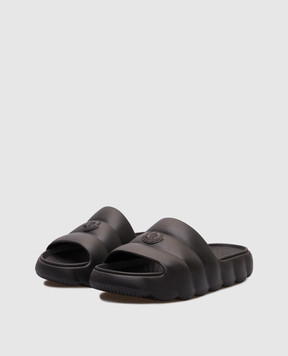 Moncler Черные слайдеры Lilo с логотипом K109A4C00040M2559