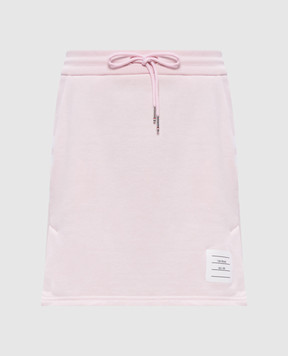 Thom Browne Розовая юбка мини с логотипом FJK130A03037