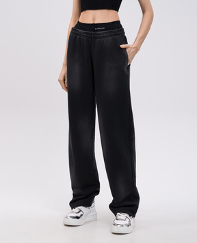 Alexander Wang Чорні спортивні штани з логотипом 4CC1254406