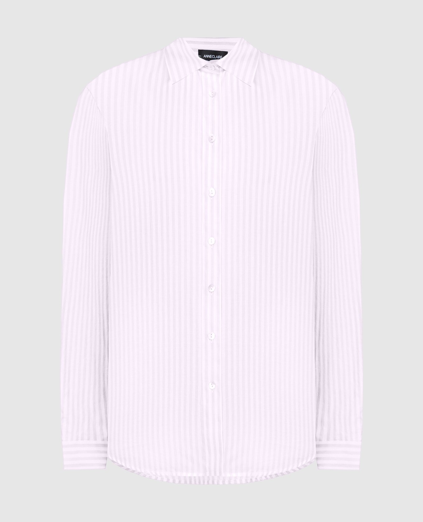 Pink striped shirt with linen