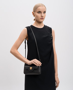 Versace Черная кожаная сумка La Medusa 1017739DVIT2T