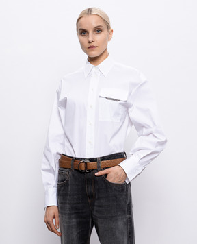 Brunello Cucinelli Коричневий шкіряний ремінь M0GRAC338