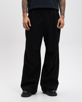 Juun.j Черные спортивные штаны Racer Slit PUNTO JC4X21P245