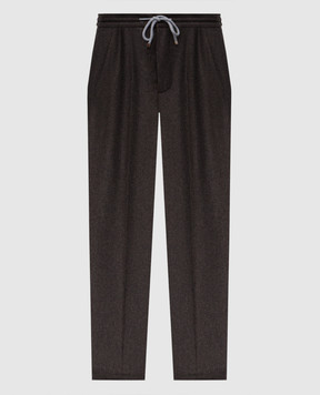 Brunello Cucinelli Коричневі штани з вовни M038PE1710