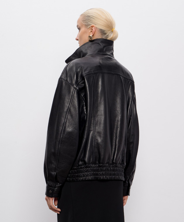 Saint Laurent - Черная кожаная куртка 836515YCNU2 купить в Symbol