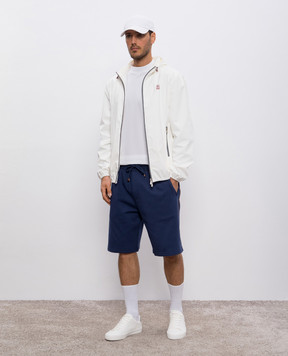 Brunello Cucinelli Біла футболка з емблемою логотипа MW8641310F