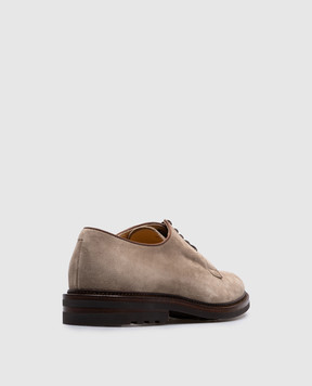 Brunello Cucinelli Бежевые замшевые дерби MZUPEAX810