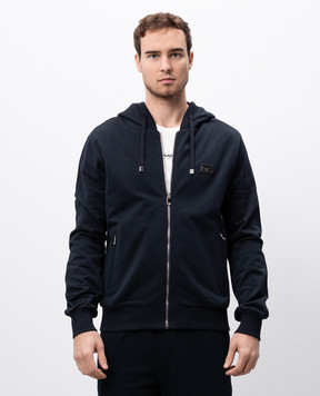 Dolce&Gabbana Синя спортивна куртка з логотипом G9IF0TG7JYX