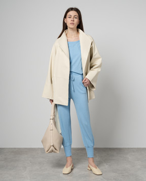Allude Голубой джемпер с шелком и кашемиром 24262023