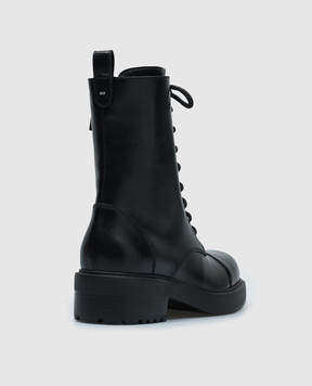 Giuseppe Zanotti Черные кожаные ботинки Morris I470013