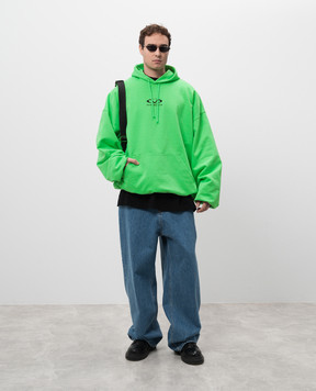 Vetements Зеленые худи с принтом логотипа UA66HD600Em