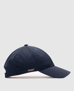 Enrico Mandelli Синяя кепка с гравировкой логотипа CAP401519V
