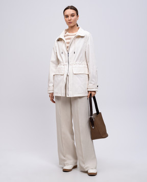 Woolrich Бежевий джемпер в смужку CFWWKN0333FRUF0787