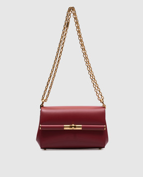 Dolce&Gabbana Бордовая кожаная сумка кросс-боди Marlene BB7766A3G19