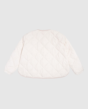 Moncler ENFANT Детская бежевая пуховая куртка Ursella с логотипом J29541A0004254A811214