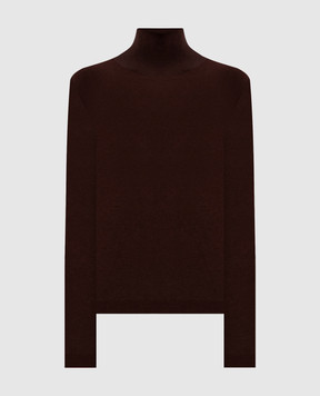 Max Mara Weekend Коричневий гольф KIKU з шовком і вовною KIKU