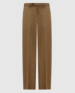 Loro Piana Коричневые брюки Pantaflat FAO8422