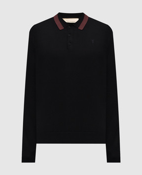 Trussardi Черное поло с эмблемой M0198000021NMK604K01