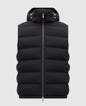 Brunello Cucinelli Синій пуховий жилет MM4911995