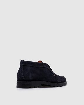 Santoni Синие замшевые дезерты MGDG17823NEOBSEY