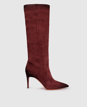 Santoni Бордові замшеві чоботи WSID71836HI2SAEA