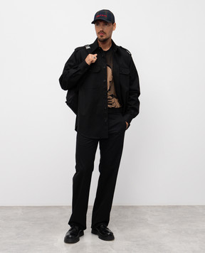 Alexander McQueen Чорні штани 838658QSAA9