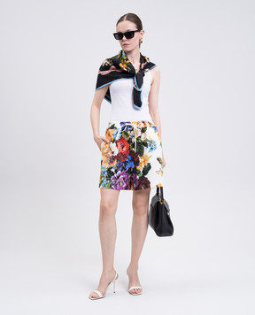 Dolce&Gabbana Белые шорты в цветочный принт FTDBPTFSRQU