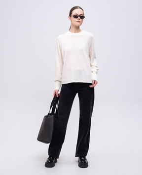PROENZA SCHOULER Бежевий джемпер Corri з шовком та вовною R2527232KC142S