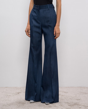 Ermanno Scervino Сині штани кльош з ефектом деграде D476P729SZE
