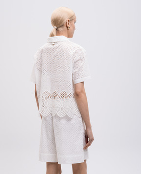 Twinset Белая блуза в вышивку бродере 251LM2VAA