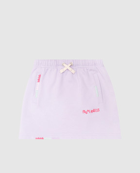 Palm Angels Дитяча фіолетова спідниця з логотипом PGCK001S25FLE00112+