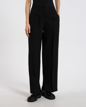 Jil Sander Чорні штани з шовком J02KA0294J65005