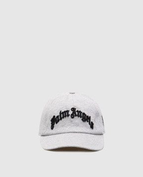 Palm Angels Черная кепка с вышивкой логотипа PMLB10AS25FAB001
