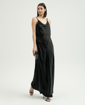 Ann Demeulemeester Черное платье макси Nura 2401WDR27FA425