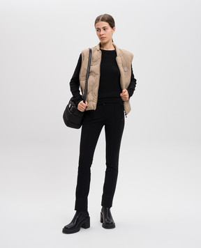 Moncler Чорний лонгслів з вовною J20938D0000489ANQ