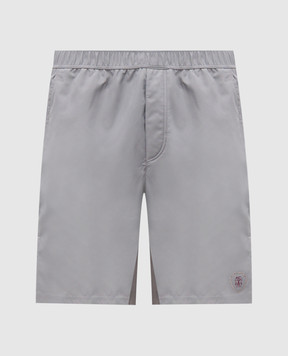 Brunello Cucinelli Сірі шорти з емблемою логотипа MB4223590T