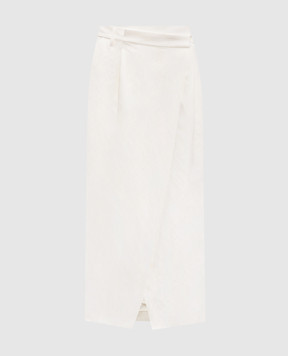 Brunello Cucinelli Біла спідниця на запах MH540G3814