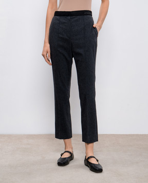 Lanvin Серые брюки из шерсти и кашемира RWTR505U3898