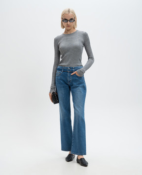 PROENZA SCHOULER Серый джемпер Кассиди с шерстью и шелком. R2437166KW158