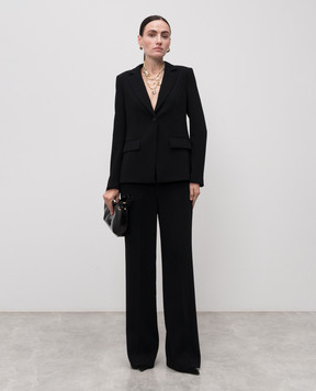Twinset Чорні штани з логотипом 252TP2160