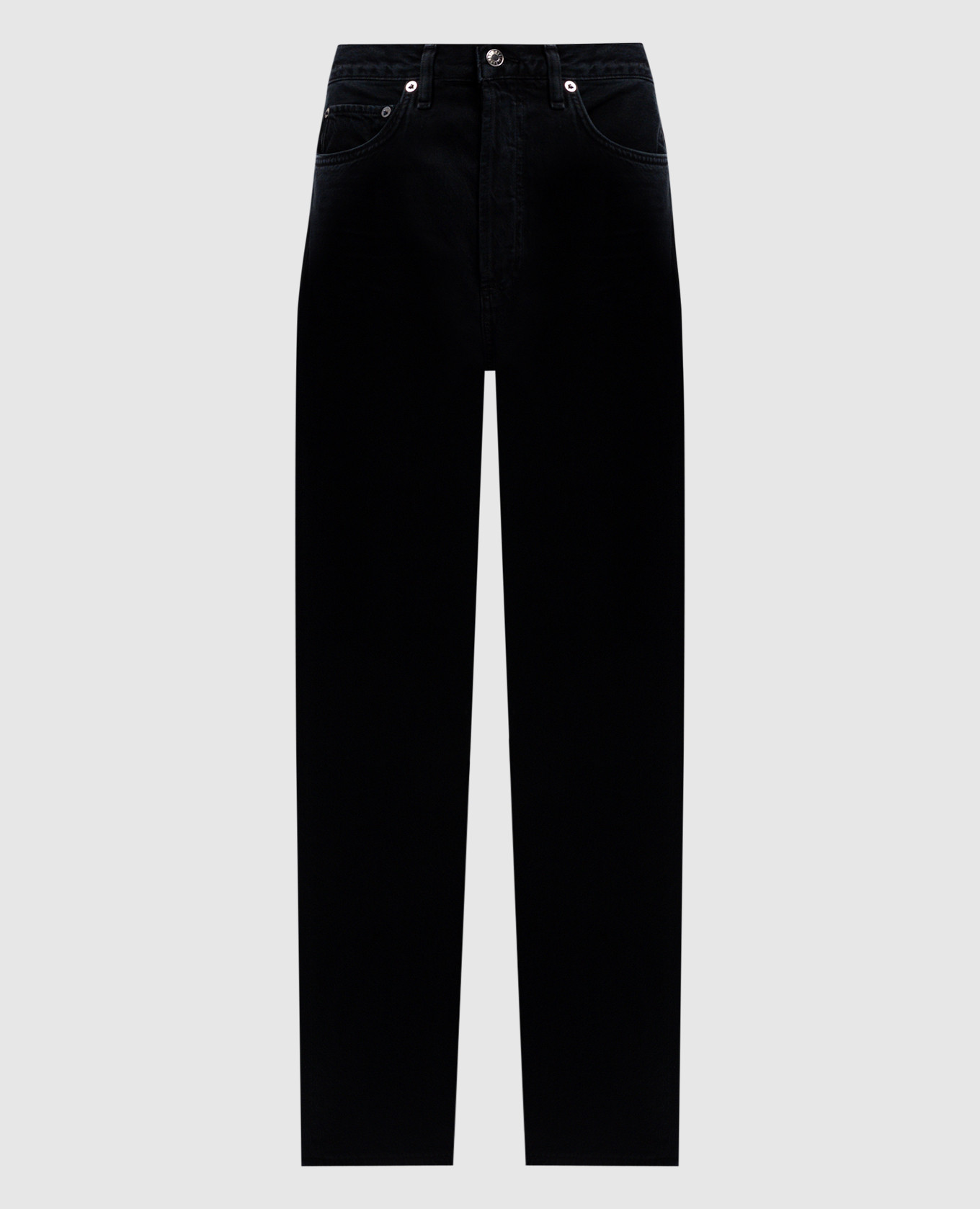 

Черные джинсы 90' pinch waist, Черный, Прямые джинсы