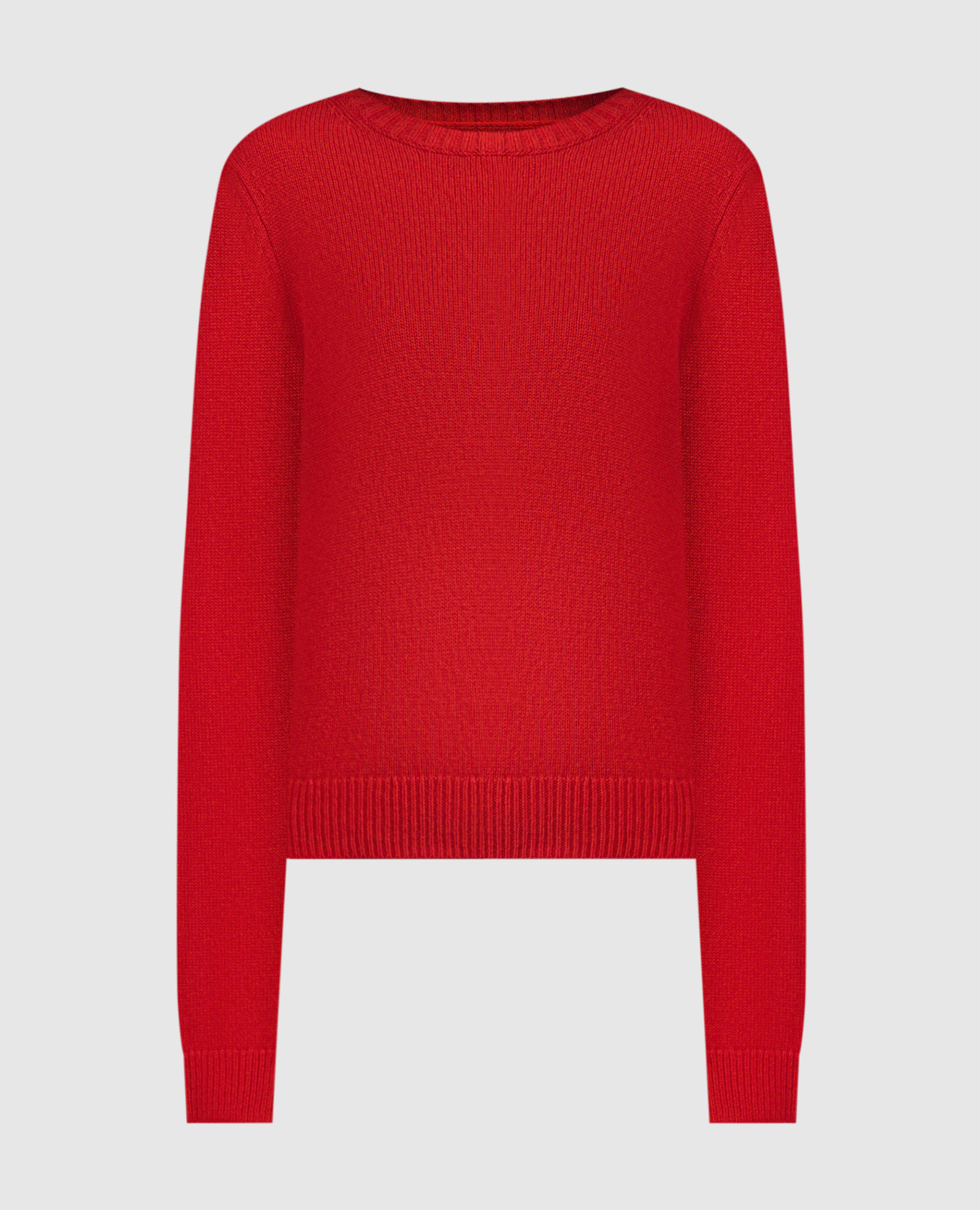 Красный свитер из кашемира