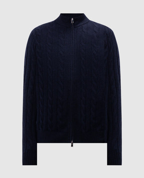Cashmere&Whiskey Синий джемпер из кашемира MU9641307341TR