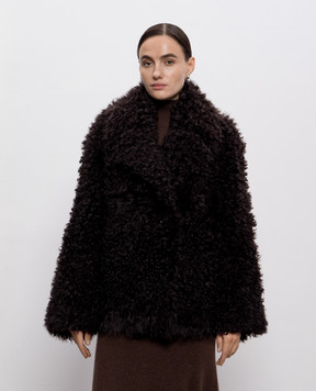 Babe Pay Pls Коричневая дубленка 2310TIGRADO