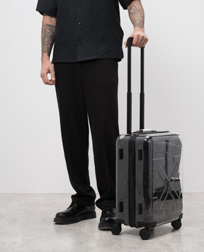 Off-White Прозора валіза з фактурною емблемою Arrow OWZH001S25PLA001