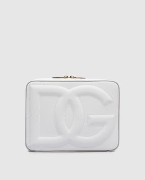 Dolce&Gabbana Біла шкіряна сумка-крос-боді  DG LOGO BB7290AW576