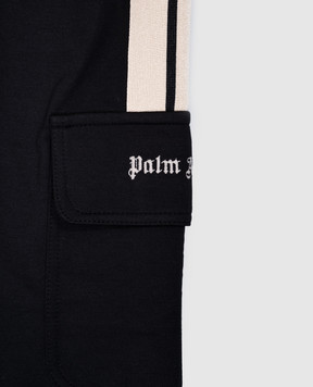 Palm Angels Дитячі чорні спортивні штани з лампасами PBCJ008S25FLE00112+