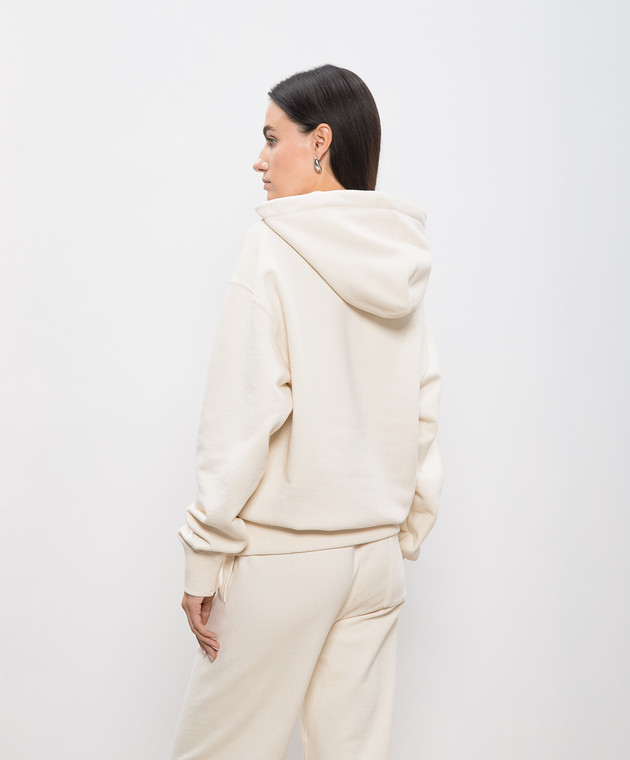 Jil Sander Бежеве худі з принтом логотипа J40GU0002J20010 зображення 4
