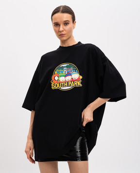 Vetements Чорна футболка з принтом South Park UA66TR610Bw